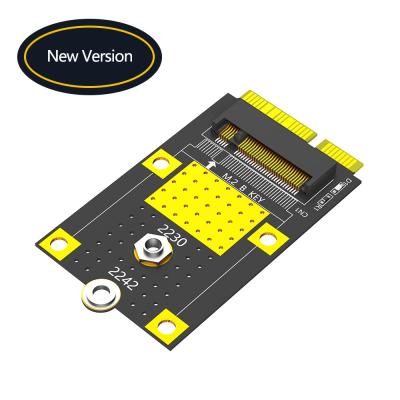 China OEM MSATA naar M.2 NGFF Sleutel B Adapter Voor 2230 2242 SSD Card Te koop