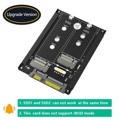 China Dual M.2 B Key/B&M Key SSD para 2.5