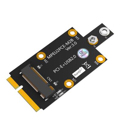 China Mini PCI-E para NGFF M.2 Adaptador de chave B com slot de cartão SIM duplo NANO 3G / 4G / 5G módulo WWAN em estoque à venda