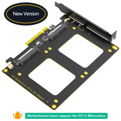 Κίνα Δύο U.2 SSD προς PCIe 4.0 X8 Adapter Μεταφορά δεδομένων αστραπιαία ταχύτητα προς πώληση