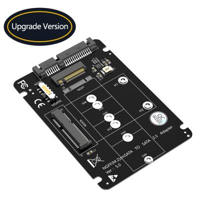 China 2 In 1 Combine M.2 NGFF Key B & MSATA SSD To SATA3 Adapter LED geeft stroomstatus aan Te koop