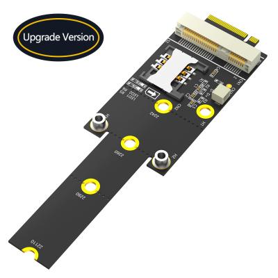 China 3G 4G 5G GSM LTE WIFI Module Mini PCIe Wireless Network Card SIM to NGFF M.2 Key M Socket Card Adapter mPCIe Slot convert NVMe for sale