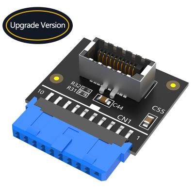 Cina Versione di aggiornamento Verticale USB 3.1 Pannello anteriore Socket Key-A Type-E a USB 3.0 20Pin Header Adapter di estensione maschile in vendita