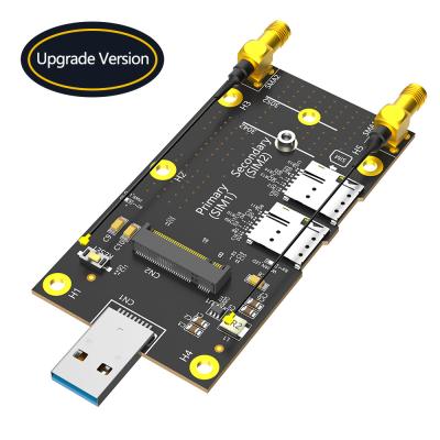 Chine PCI Express Gen 3.0 8 Gbps NGFF M.2 à l'adaptateur USB 3.0 avec une fente pour carte SIM NANO double à vendre