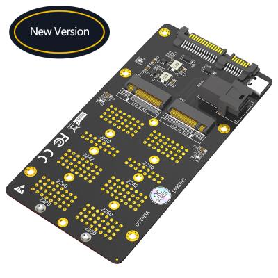 Chine NGFF (M.2) carte d'extension SSD 2 en 1, NGFF (M.2) clé-M prend en charge le protocole NVME SDD à l'interface SFF (86-43) NGFF (M.2) clé-B prend en charge le protocole Sata SDD à l'interface Sata à vendre