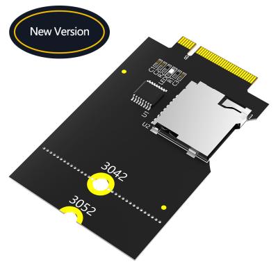 China Micro SD Card TF SDHC SDXC Para NGFF Adaptador B Suporta USB Bus, Não SATA Bus à venda