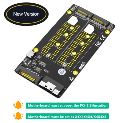 Китай Требуется двойная 2X M.2 NVME SSD на Slimline SFF-8654 8X Adapter PCIe Bifurcation Motherboard продается