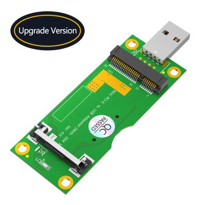 Chine Mini adaptateur PCI-E vers USB avec fente pour carte SIM pour module 3G/4G/WWAN/LTE à vendre