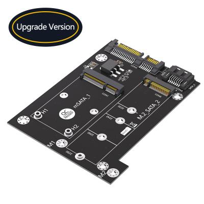 중국 MSATA to Dual SATA3 Converter Adapter Card for Upgrade Version 2 in 1 M.2 NGFF SSD 판매용