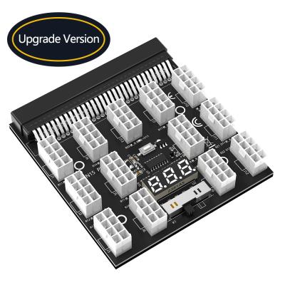 China Utilizado para alimentação de HP ATX 13x 6Pin/8Pin Fornecimento de energia Breakout Board Adaptador Converter 12V com Display Digital à venda