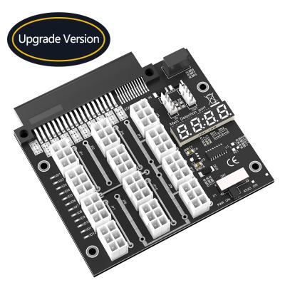 China Upgrade Version ATX 12x 6Pin Breakout Board mit Flash LED für Dell Marke PSU und Bitcoin Mining zu verkaufen