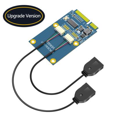 China Mini PCI-E PCI Express para Dual Adaptador USB MPCIe para 5 pin 2 Portes USB2.0 Convertidor para Mini Card de altura total / metade à venda