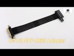 180 degree sff-8639 (u.2)  to pci-e 3.0 4x ribbon extender cable for u.2 nvme ssd high speed transmi