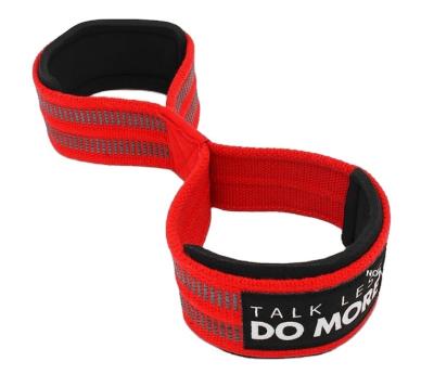 China Adjustable Elasticity Breathable Pair 1 Pair 8 Weight Lifting Straps Weightlifting Powerlifting Sport Gym Fitness Bodybuilding Barbell Wrist Support#HW-05 for sale