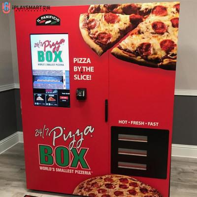 China Fully Automatic Customizable Mall Touch Screen Pizza Vending Machine For Subway School Relax Fresh Fast Food Vendor Machine for sale