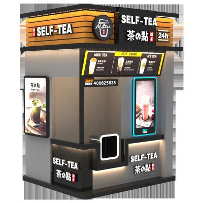 China Smart Indoor Outdoor Bubble Tea Vending Machine Coffee Tea Mall Robotic Arm Cold Milk Drink for Malls Supermarkets School Supplies for sale