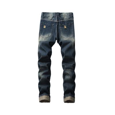 China Jeanstaperedvintage ripped new fashion breathable men's jeans fashion ripped jeans for sale