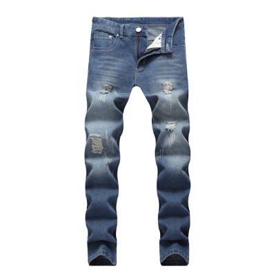 China Best selling breathable quality men's ripped jeans slim fit jeans for men leisure joker slim fit jeans for sale