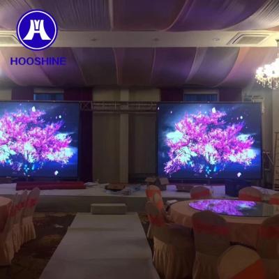 China Indoor high quality p5 smd3528 ali led display full video/32x16 led screen for sale