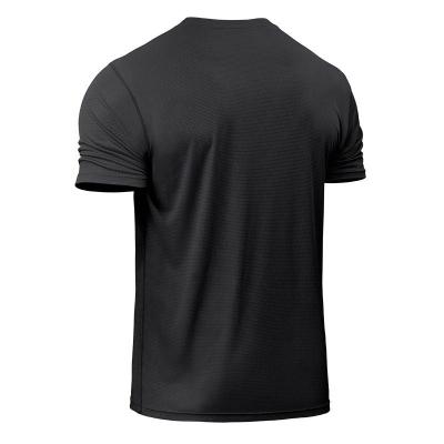 China Fitness 2019 wholesale custom made black white anti-shrink high quality simple T-shirt promotion T-shirt for sale