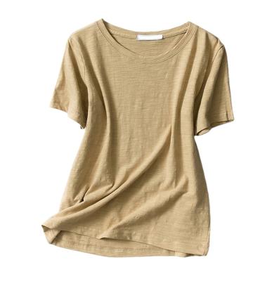 China 2020 Anti-Wrinkle Wholesale Hemp Apparel Custom Women's Hemp T-Shirts for sale