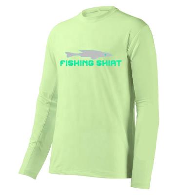 China Custom Oversized Unisex Quick Dry Long Sleeve T-shirt UV Protection Anti-UV T-shirt Fishing Long Sleeve Shirt for sale