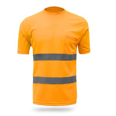 China HIGH VISIBILITY orange hi-force safety reflective t-shirt plus size work uniform safety wholesale shirts for sale