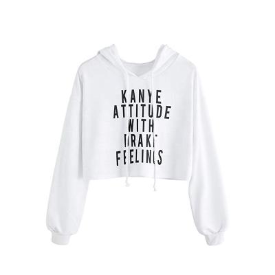 China High Quality Anti Shrink Crop Top Hoodies Cropped Hoodie Women for sale