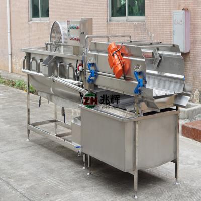 中国 Vortex Zh-WL4200 Vegetable Fruit Washing Machine 380V 4200x1300x1370mm 4.2KW 販売のため