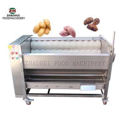 中国 automatic electric 1000 kg per vegetable fruit peeler machine potato PAPAYA peeler machine Peeler 販売のため