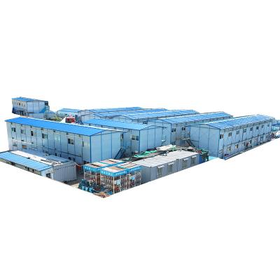 China Modern Movable Prefab House Steel Frame Two Story House Mini Prefab House for sale