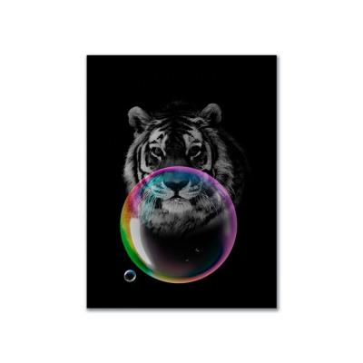 China High Resolution Printing 2021 Hot Sale African Digital Printed Cute Animals Abstract Canvas Printed Wall Art For Room Decoration for sale