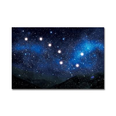 China Waterproof+ECO-Friendly Modern Abstract Starry Sky Night Sky Poster Art Canvas Inkjet Print Home Decoration Wall Painting Art for sale