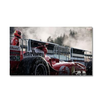 China Waterproof+ECO-Friendly Modern Cool Red Sports Car Racer Poster And Print Canvas Painting Wall Art Picture Living Room Decoration for sale