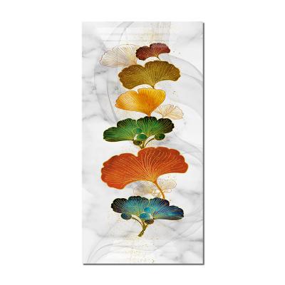 China Waterproof+ECO-Friendly Abstract Ginkgo Leaves Plant Flower Canvas Poster Print Nordic Abstract Wall Art Painting Modern Living Room Decor Pictures for sale