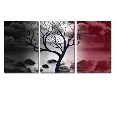 China High Resolution Print Modern Abstract Tree Landscape Painting On Canvas Wall Art Postor Decoration For Living Room Decor for sale