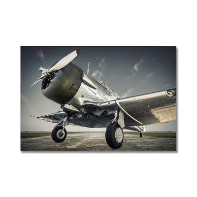 China Waterproof+ECO-Friendly Propeller Airplane Canvas Print Digital Picture And Modern Poster Wall Art Decoration For Kids Room for sale