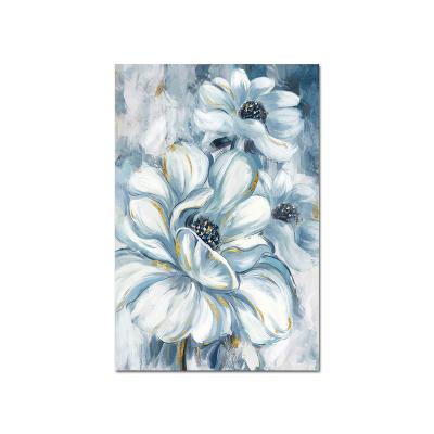 China Waterproof+ECO-Friendly Abstract Flower Painting Large Size Print First And Hand Paint 50% Original Canvas Wall Art For Room Decoration for sale