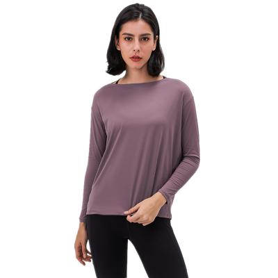 China Breathable Tops Woman Active Wear T Shirt Women for sale