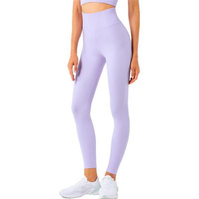 China 2021 High Waist Sports Yoga Gaiters Tights Gym Breathable New Fitness Leggings Seamless Running Yoga Gaiters for sale