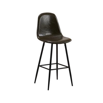 China Bar Furniture Kitchen Counter Bar Stools Metal High Bar Chair Fabric Luxury Bar Stool for sale