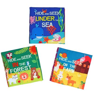 China Fold tail D141 cloth book toy book baby paper multifunctional educational cloth book for sale