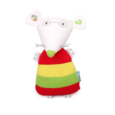 China Safety Mouse Stuffed Animals Soothes Doll Baby Rattle Toys for sale