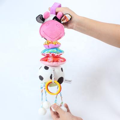 China Toy Dolery Cow Reborn Baby Dolls Musical Pull Soft Hanging Toy for sale