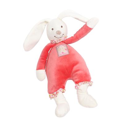 China Toy Clearance Sale Cute Soft Pink Rabbit Plush Stuffed Toy Doll Baby Sleep Toy B186A for sale