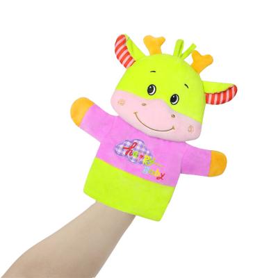 China H017 Cute Hand Finger Puppet Stuffed Animals Plush Deer Toy for sale