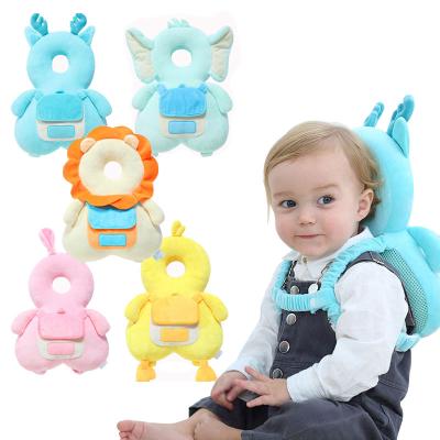 China Protect Baby Pillow Cartoon Schoolbag Style Fall Proof Walking Animal Pillow With BB Device for sale