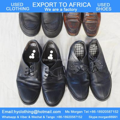 China Durable factory directly supply good quality second hand tidy shoes leather used shoes for men export for Africa for sale