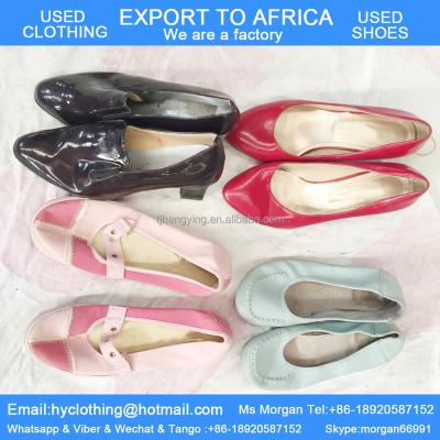 China Cheap factory quality durable wholesale second hand and good shoes for africa ladies mixed big brands stock for sale