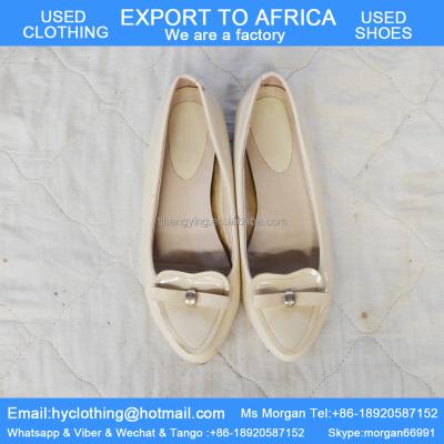 China High Grade Second Hand Shoes Factory Supply Good Quality Women's Second Hand Leather Shoes Directly for sale